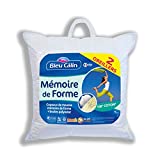 Bleu Câlin OMFW75060 Oreillers Mémoire de Forme Blancs 60 x 60 cm set de 2